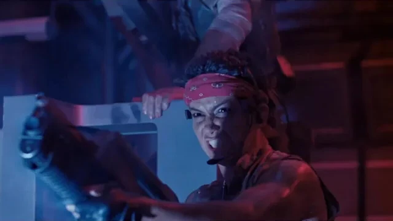 Aliens, motion tracking right inside the room, plus quote clip from MIB