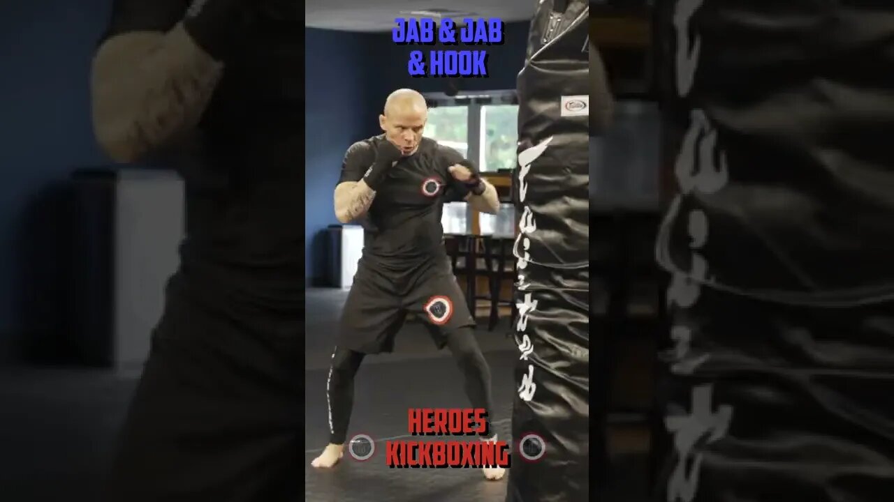 Heroes Training Center | Kickboxing & MMA "How To Double Up" Jab & Jab & Hook | #Shorts