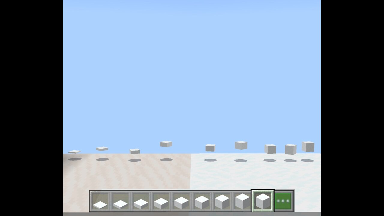 Weird Minecraft Top Snow Glitch #Minecraft