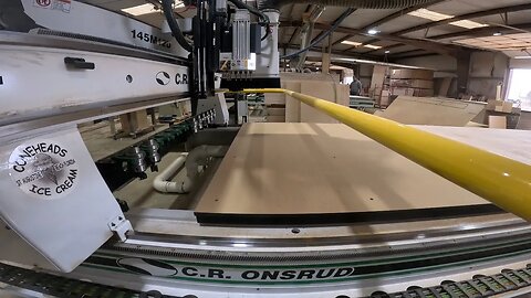 POV perspective of an Onsrud M-SERIES CNC operating