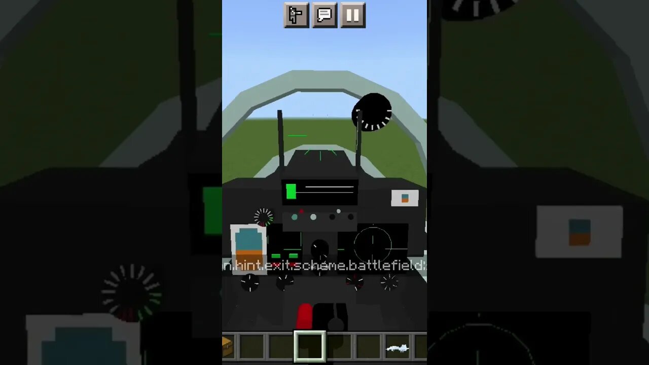 Army jet in Minecraft! #shorts