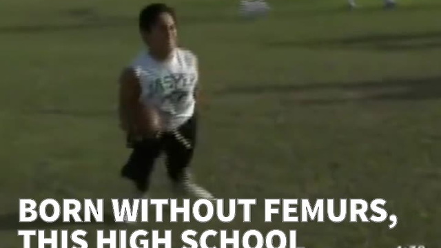 Born Without Femurs, This High School Football Player Is Inspiring NFL Stars