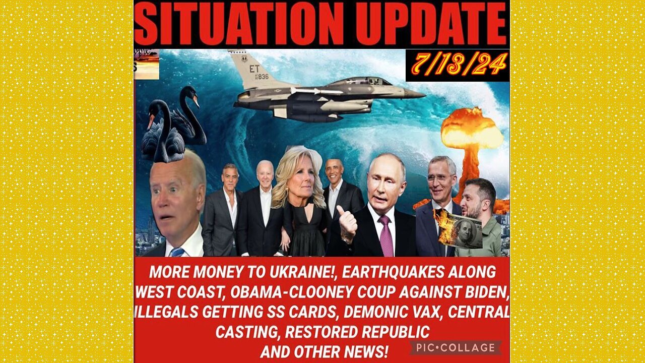 SITUATION UPDATE 7/13/24 - Biden Psyop, Major Ff Event To Pause The Election, Biden Exposed