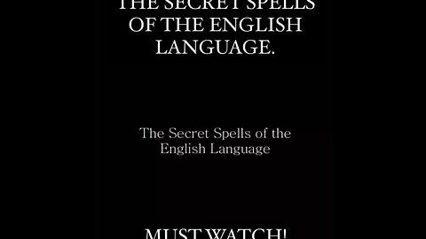 Secret spells of the English language