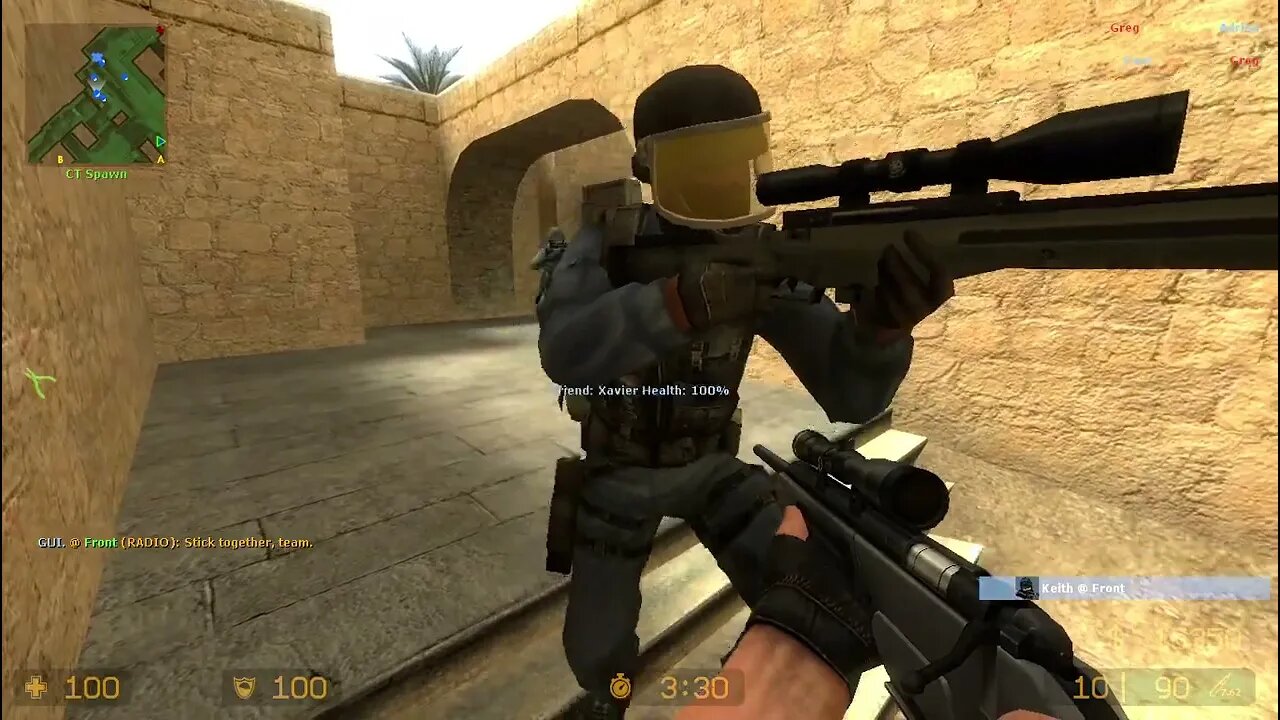 Counter Strike Source Dust 1 Bots #57 Only Sniper Rifles