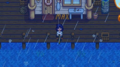 Fishing In The Beach Gameplay #2 - Rain Weather | Stardew Valley(Reupload)