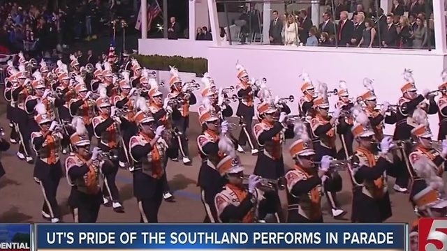 Pride Of The Southland Plays In Inaugural Parade