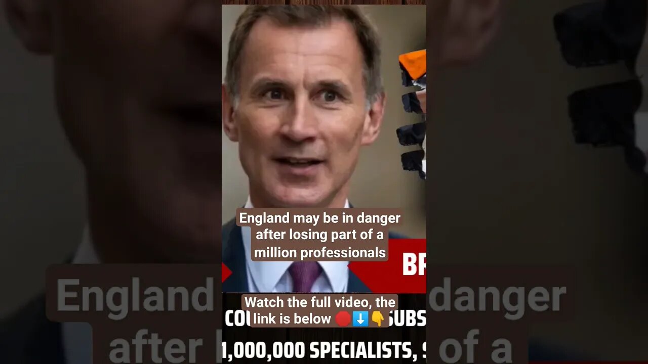 England may be in danger after losing part of a million professionals