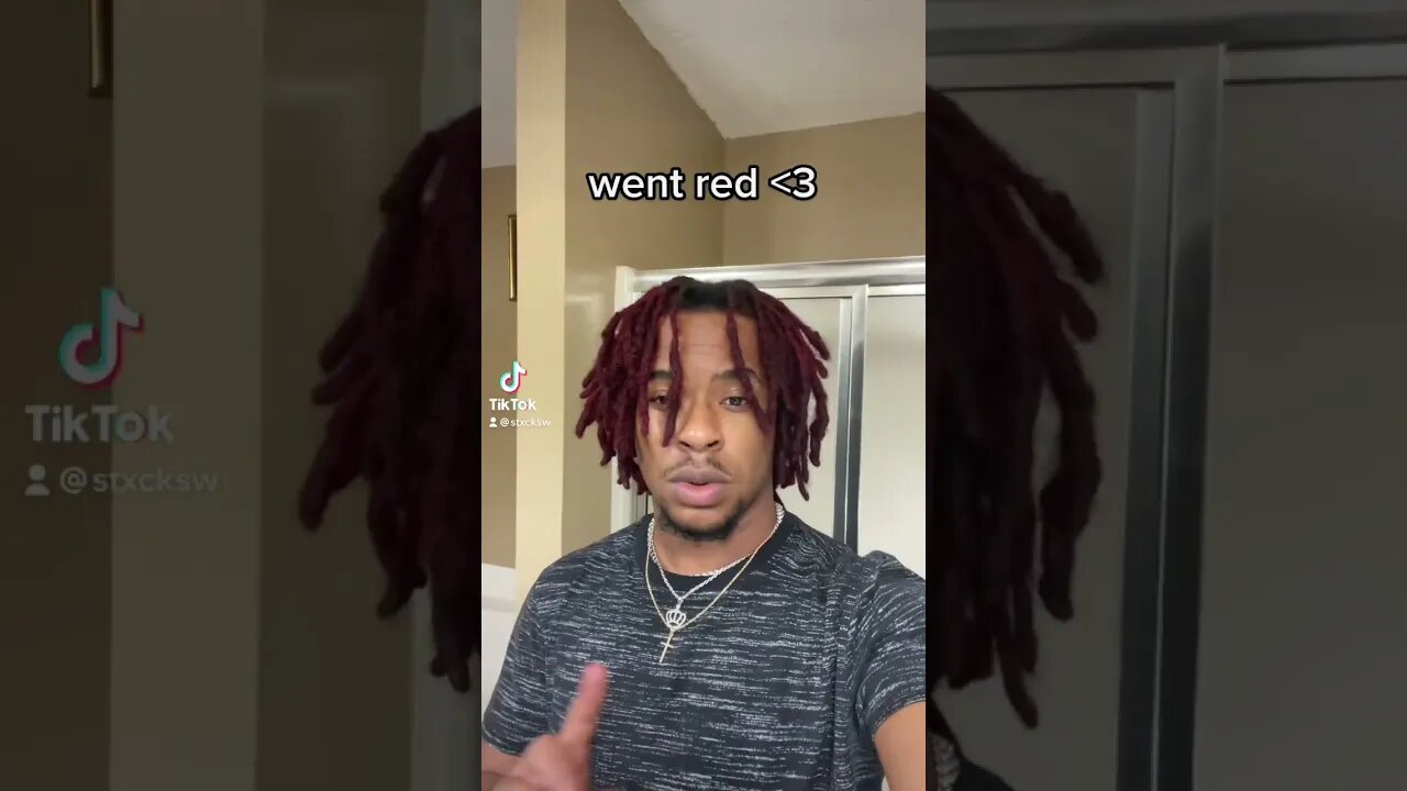 How to DYE Your Locs RED (WITHOUT BLEACH) #like #the #video #roadto2k