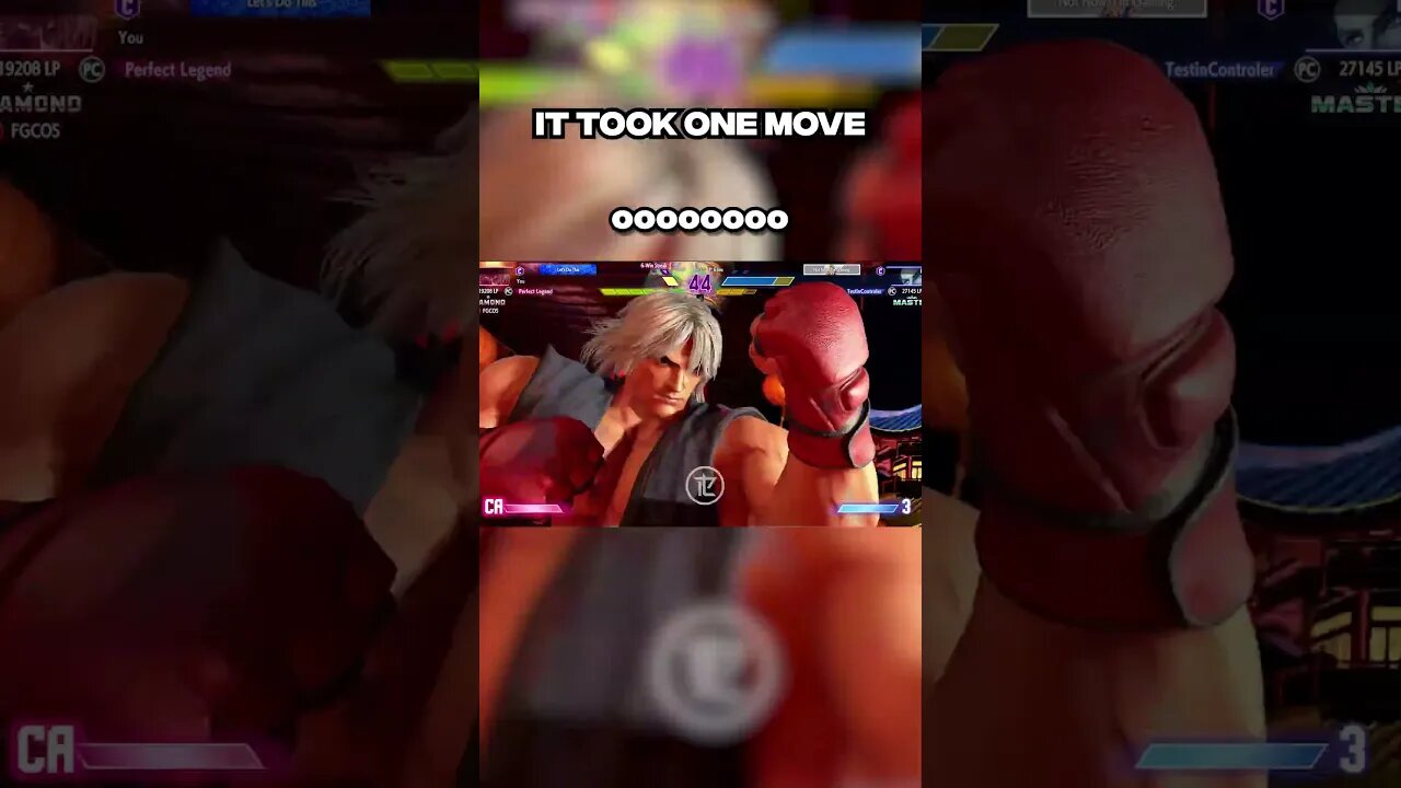 it took ONE MOVE!