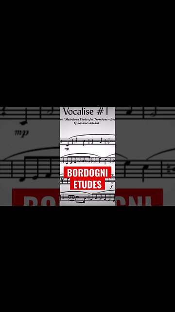 [TRUMPET VOCALISE ETUDE] Marcos Bordogni Vocalise for Trumpet #01 (Demo Solo and play-along)