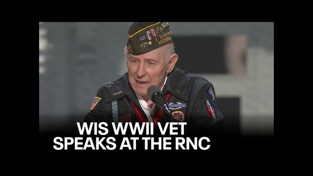 RNC 2024: Wisconsin WWII veteran William Pekrul speaks to Trump supporters