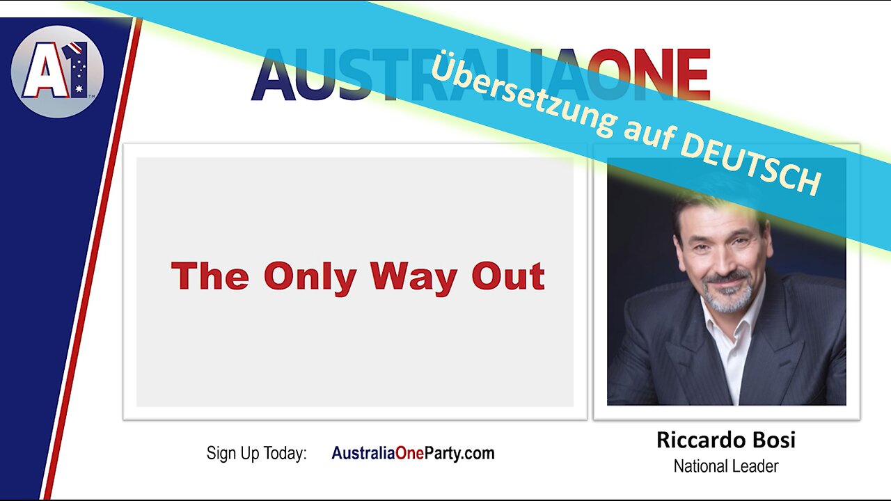 🔎 Riccardo Bosi - DER EINZIGE AUSWEG vom 29.10.2024 💪🏻🇦🇺🚀