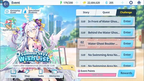 play challenge mode in summer season