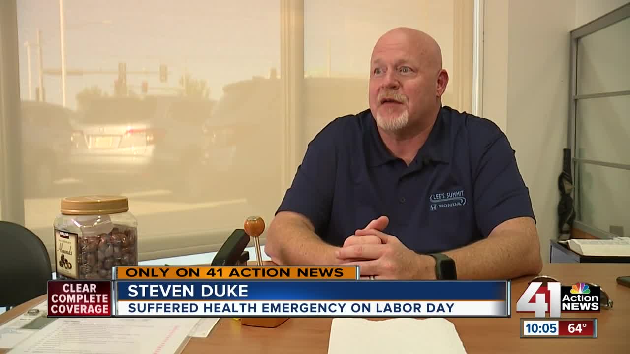 Stranger helps save local man's life