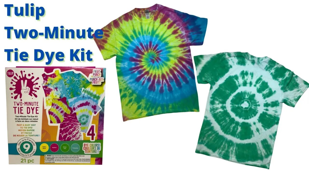 Tie Dye Patterns: Tulip Two - Minute Tie Dye Kit - Does It Really Work?