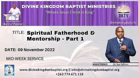 Spiritual Fatherhood & Mentorship - Part 1 (09/11/2022)