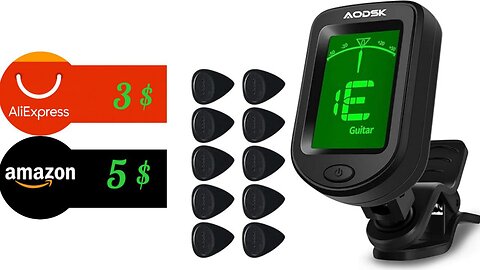 Clip-on guitar tuner 