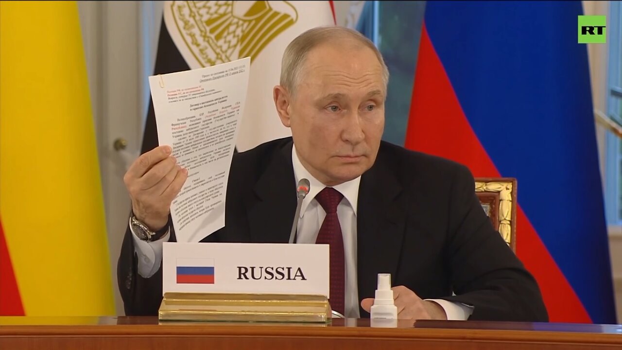 President Putin Reveals Details Of Draft Treaty On Ukraine’s Neutrality