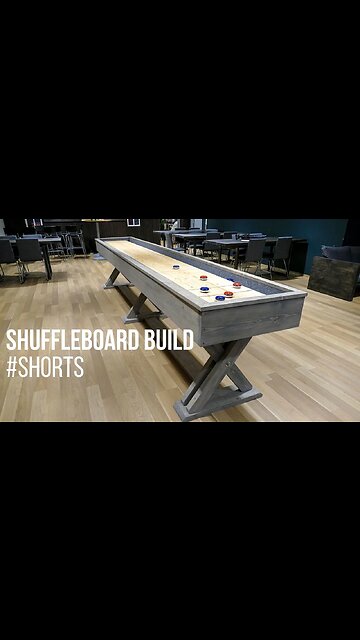 Making a Shuffleboard Table! #shorts