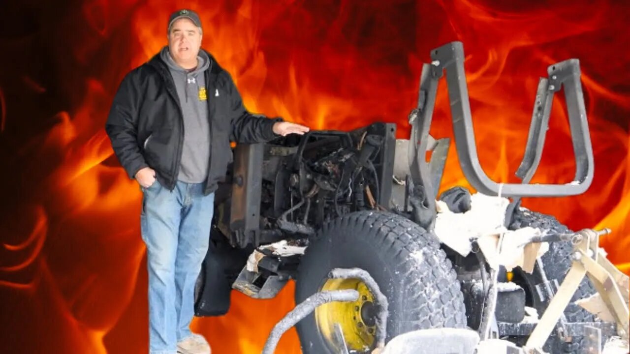 TRACTOR FIRE! DESTROYED BARN FULL OF EQUIPMENT! Tractor Time with Tim To The Rescue!