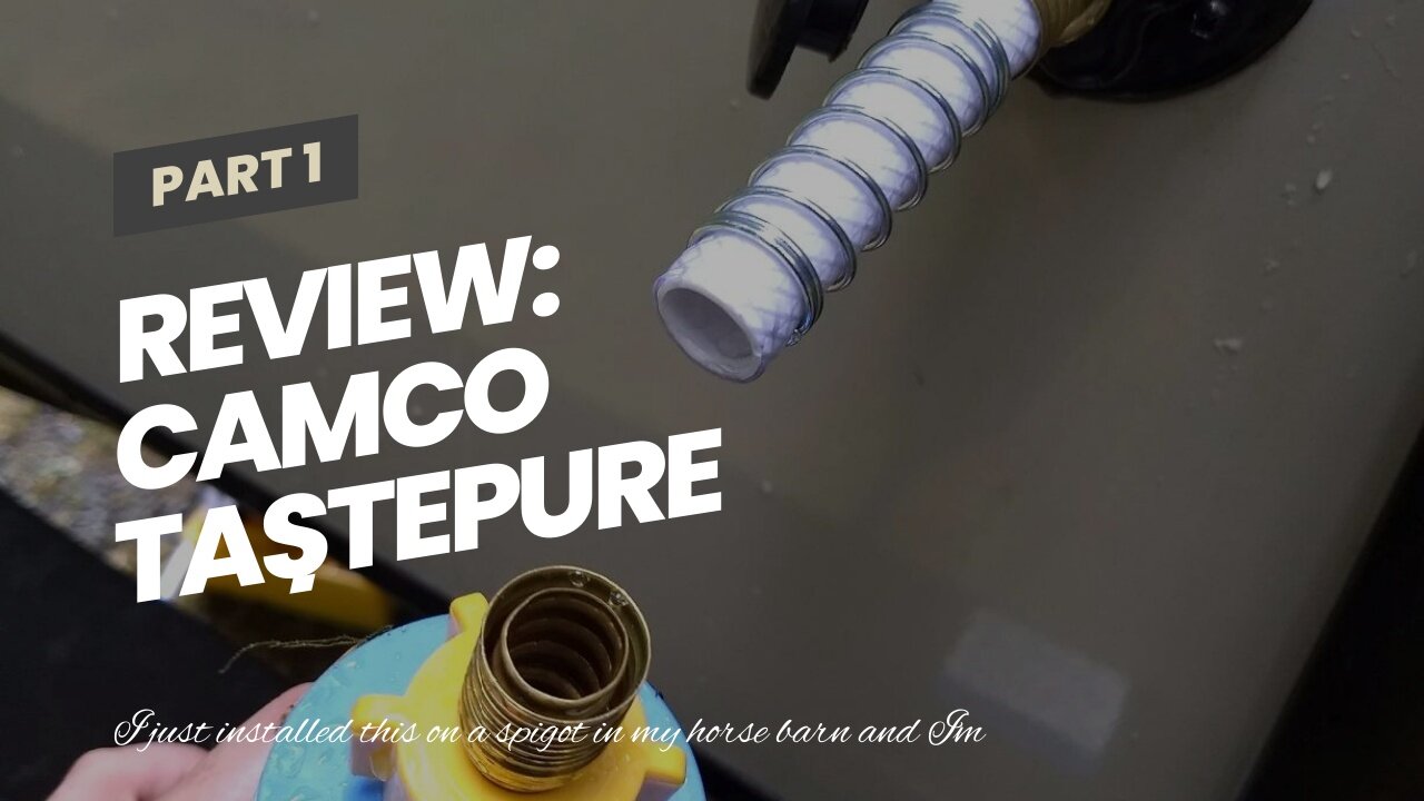 Review: Camco TastePure RV/Marine Water Filter with Flexible Hose Protector Protects Against...