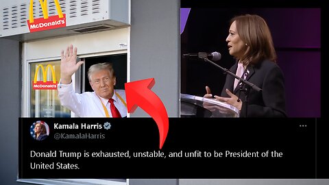 Trump flips fries at McDonald's mocking Harris