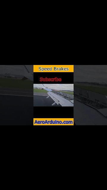 Pilot Quickly Speed Brakes After Touch Down #Aviation #Flying #AeroArduino