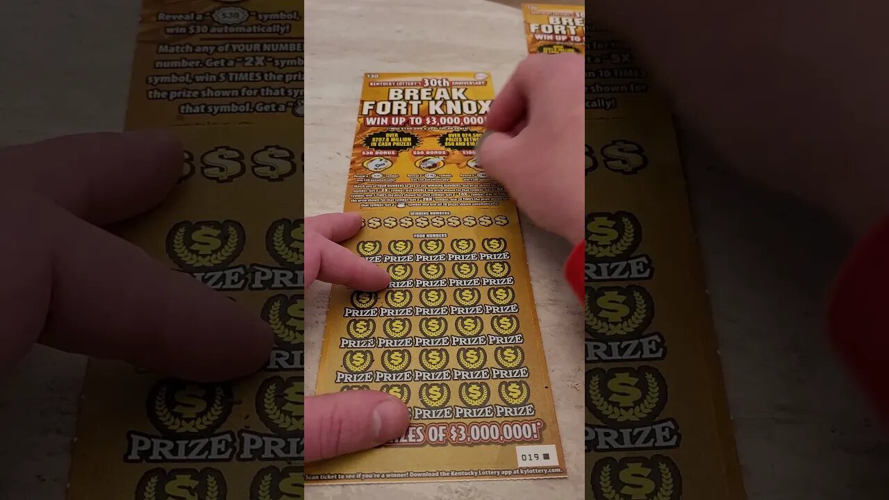 $90 Scratch Off Lottery Tickets from Kentucky Lottery!