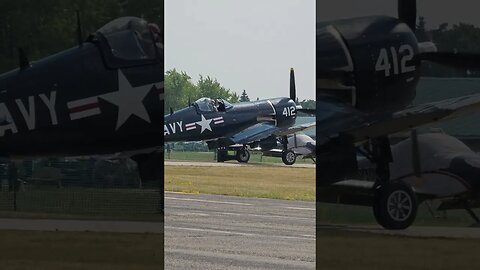 Corsair and Mustangs at #oshkosh oshkosh