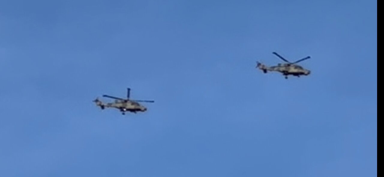 MILITARY HELICOPTERS over SWANAGE UK today Tues 16th Jan 2024 3.21pm