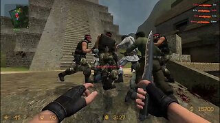 Counter Strike Source Aztec Bots #9 Only Knives