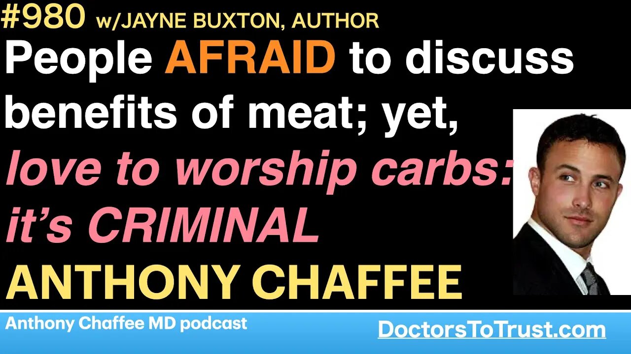 ANTHONY CHAFFEE 4 | People AFRAID to discuss benefits of meat yet love to worship carbs: CRIMINAL