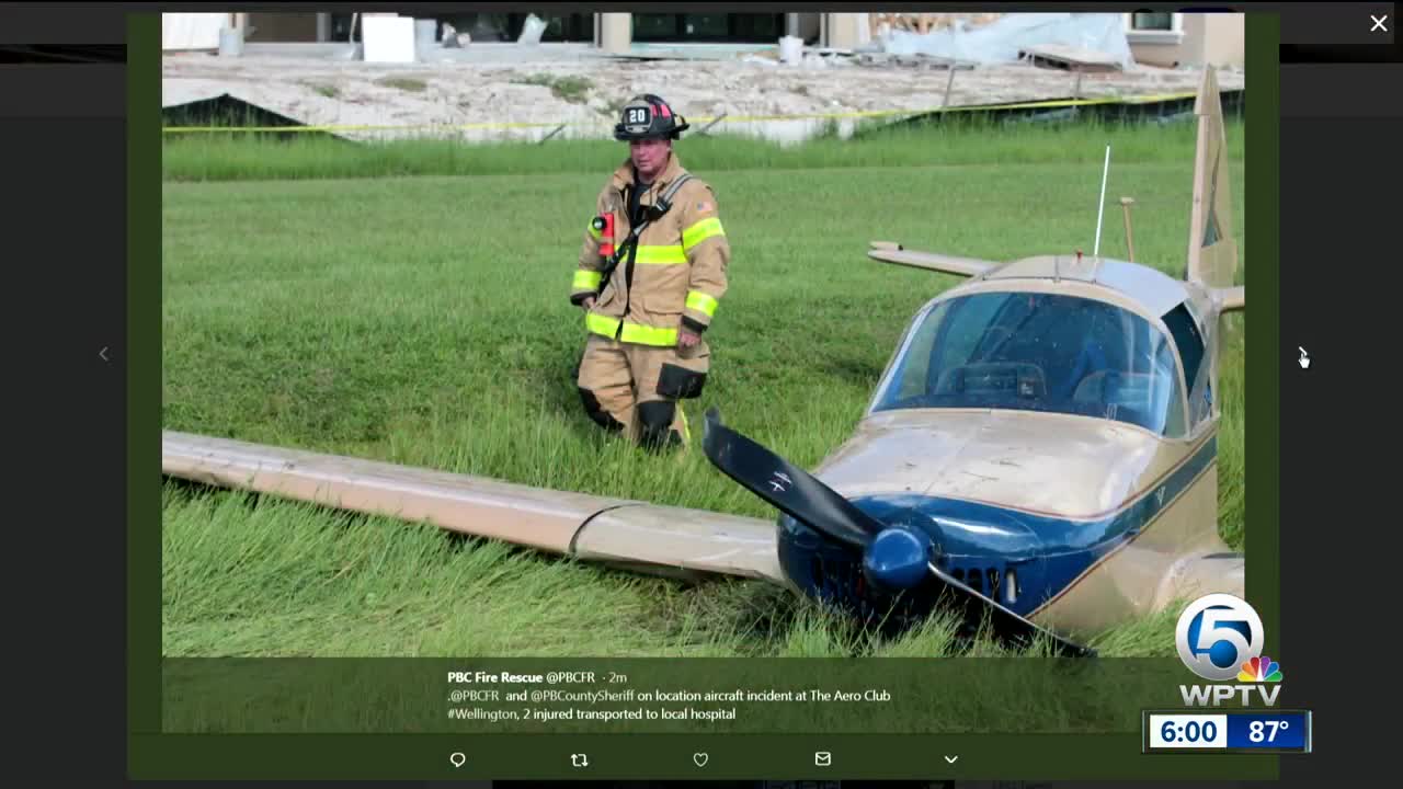 Plane makes hard landing in Wellington