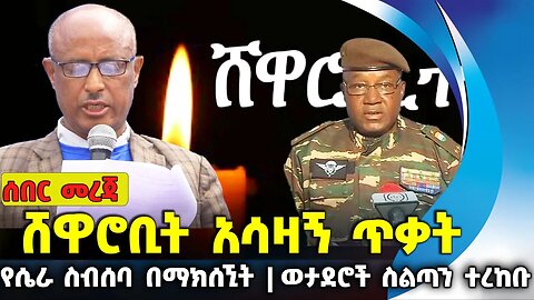ሸዋሮቢት አሳዛኝ ጥቃት ❗የሴራ ስብሰባ በማክሰኚት ❗የኒጀር ወታደሮች ስልጣን ተረከቡ❗#ethiopia #news #ethiopiannews | July -30-2023