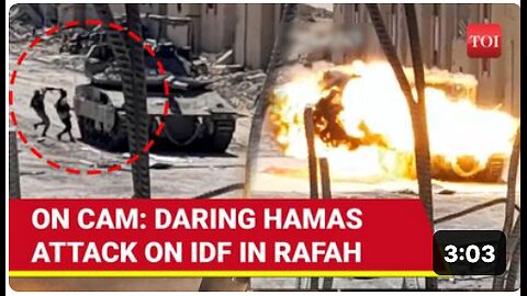 Hamas Fighters Run To Israeli Tank, Plant Explosives & Then This Happened | Daring Attack On Cam