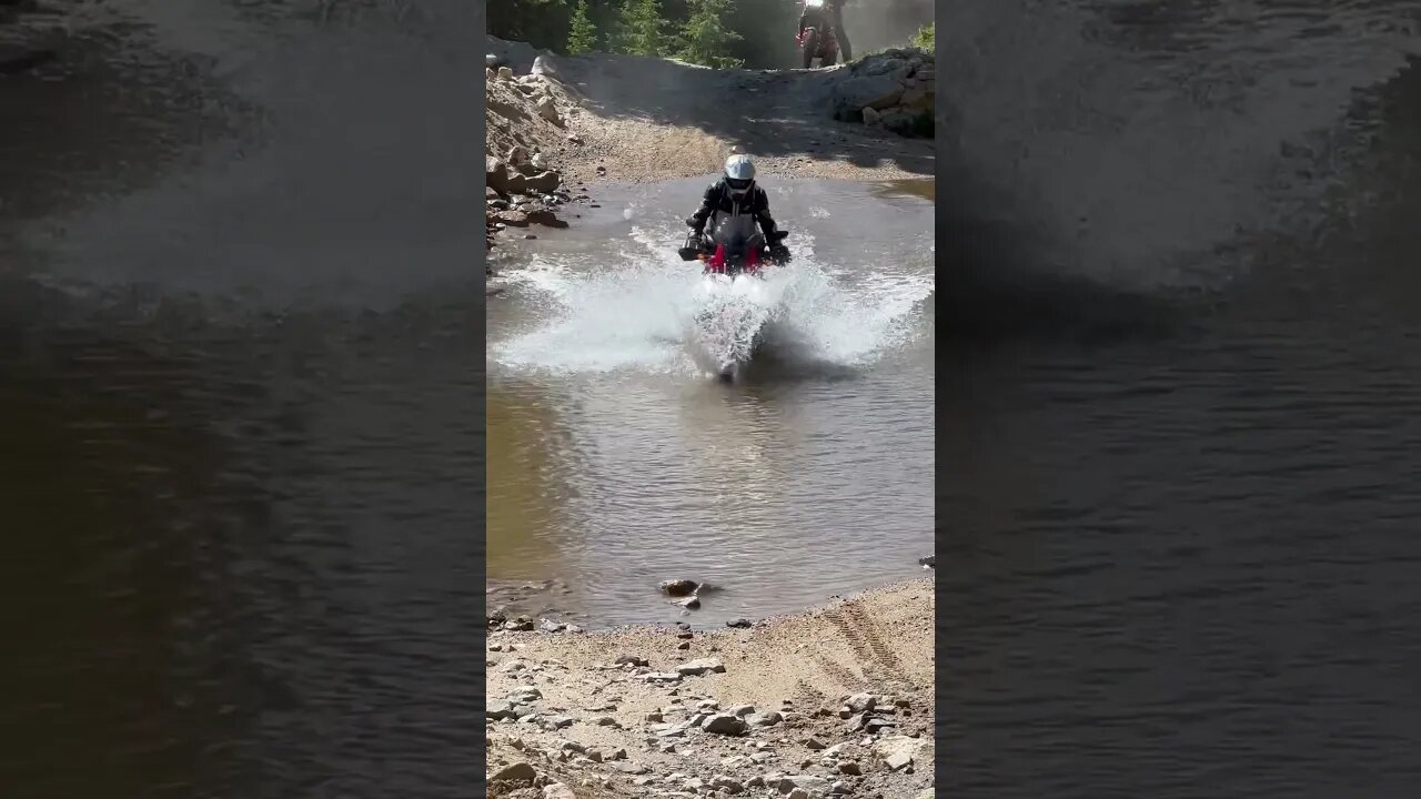 Africa Twin and KTM 1290 Water Crossing - Hagerman Pass Colorado