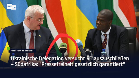 Ukrainische Delegation versucht RT auszuschließen – "Pressefreiheit gesetzlich garantiert"