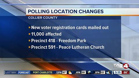 Polling location changes for Collier County