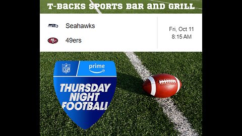 T-Backs Sports Bar and Grill Sports Schedule and Chicken Fajitas special for Friday Oct 11, 2024