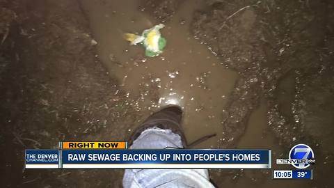 Residents say no one is taking responsibility for sewage overflow in Thornton