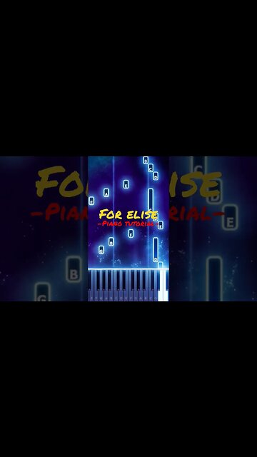 Beethoven - For Elise Piano Tutorial - Subscribe For More #shorts #pianotutorial #learnpiano