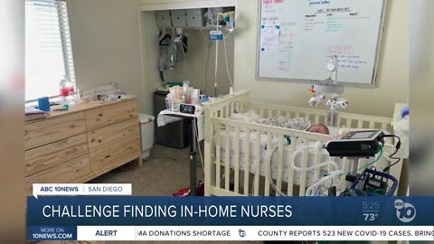 Escondido family has challenges finding in-home nurses
