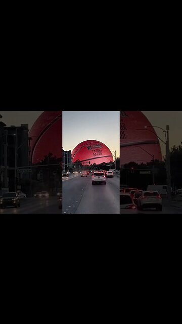 Esfera de LED em Las Vegas divulgando o início da Summer League