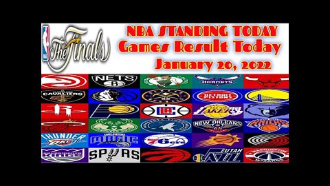 #NBA #NBA STANDINGS TODAY AS OF JANUARY 20, 2022 #NBA UPDATE TODAY #NBA GAME RESULTS TODAY