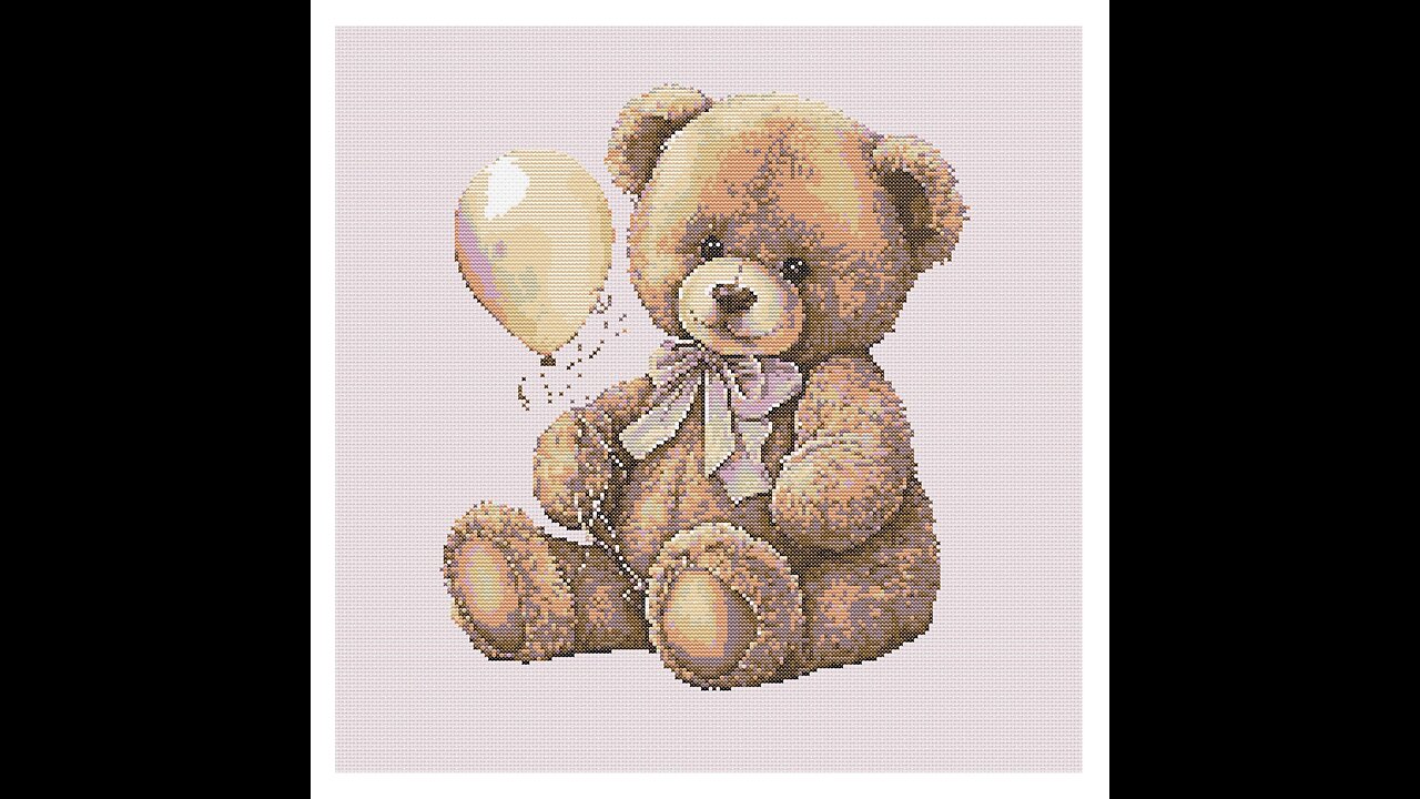 Teddy Bear Cross Stitch Pattern by Welovit | welovit.net | #welovit