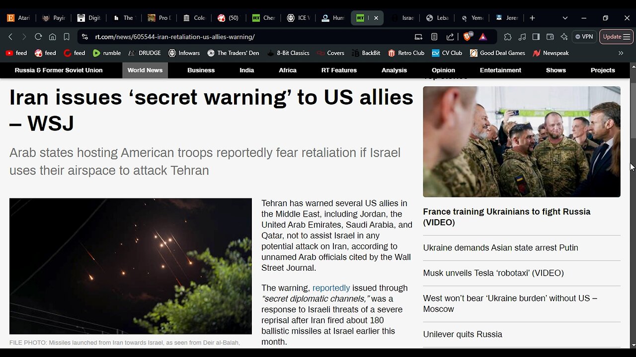 IRAN Responds to Israeli Threat & Issues Warning to its Allies