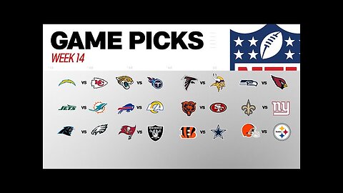 Week 14 Game Picks!