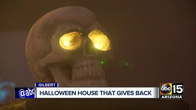 Gilbert Halloween house that gives back to community