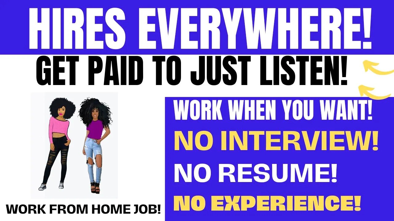 Not Talking To Anyone! Non Phone Work From Home Job No Interview Listen & Evaluate Calls